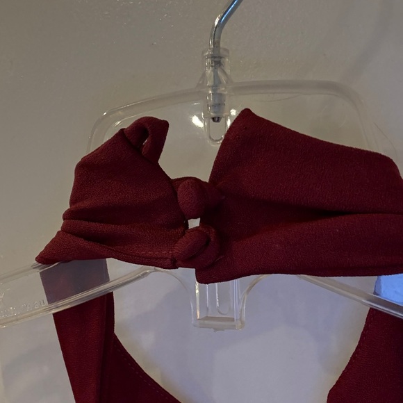 Lulu's Chic Burgundy Halter Jumpsuit - Picture 9 of 11